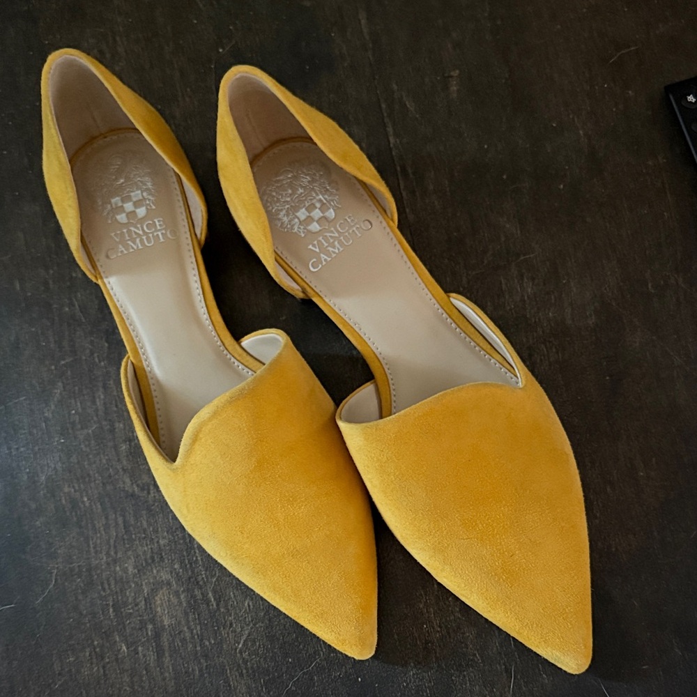 Vince Camuto Mustard Yellow Flats